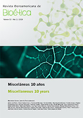 Número 31 Revista Iberoamericana de Bioética - portada