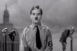 Fotograma de la película El gran dictador (1940). Charles Chaplin. Wikimedia