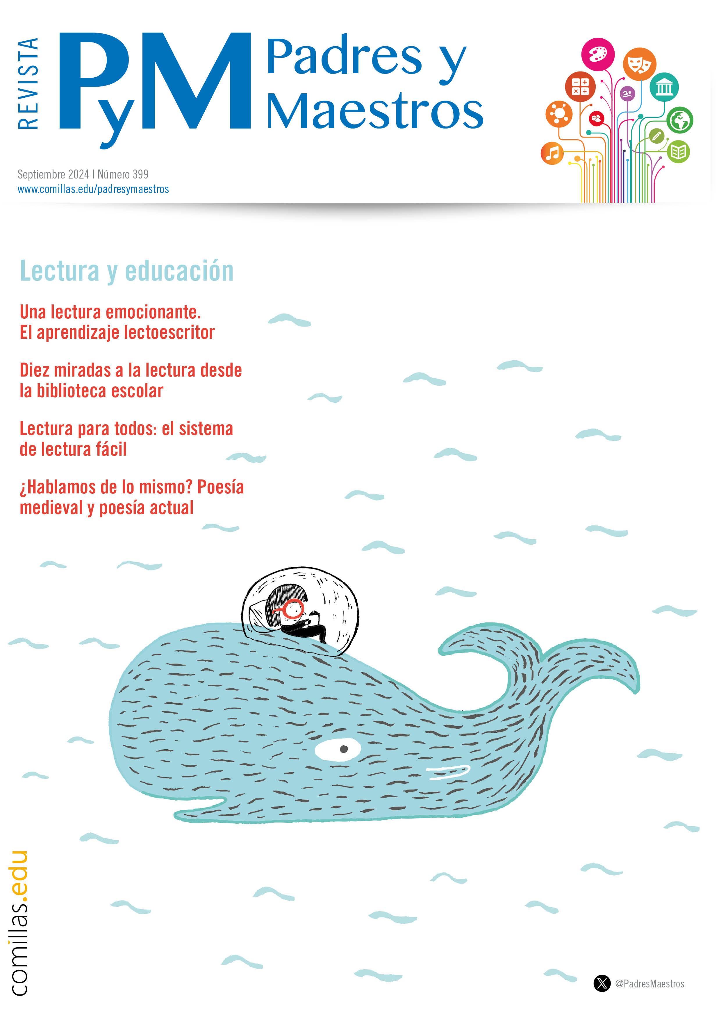 Portada Padres y Maestros sobre lectura y educación