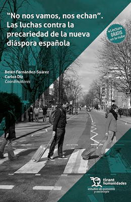 Cubierta del libro: “No nos vamos, nos echan”. Las luchas contra la precariedad de la nueva diáspora española