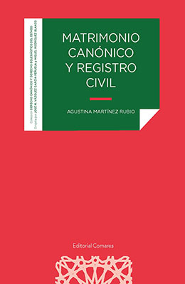 Libro: Matrimonio canónico y registro civil
